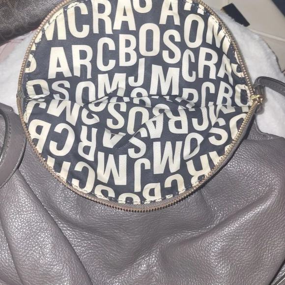 Marc By Marc Jacobs Gray Leather Shoulder Bag with Slouchy Design - Picture 11 of 16